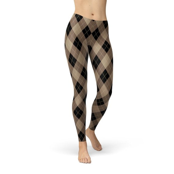 Square Argyle Leggings