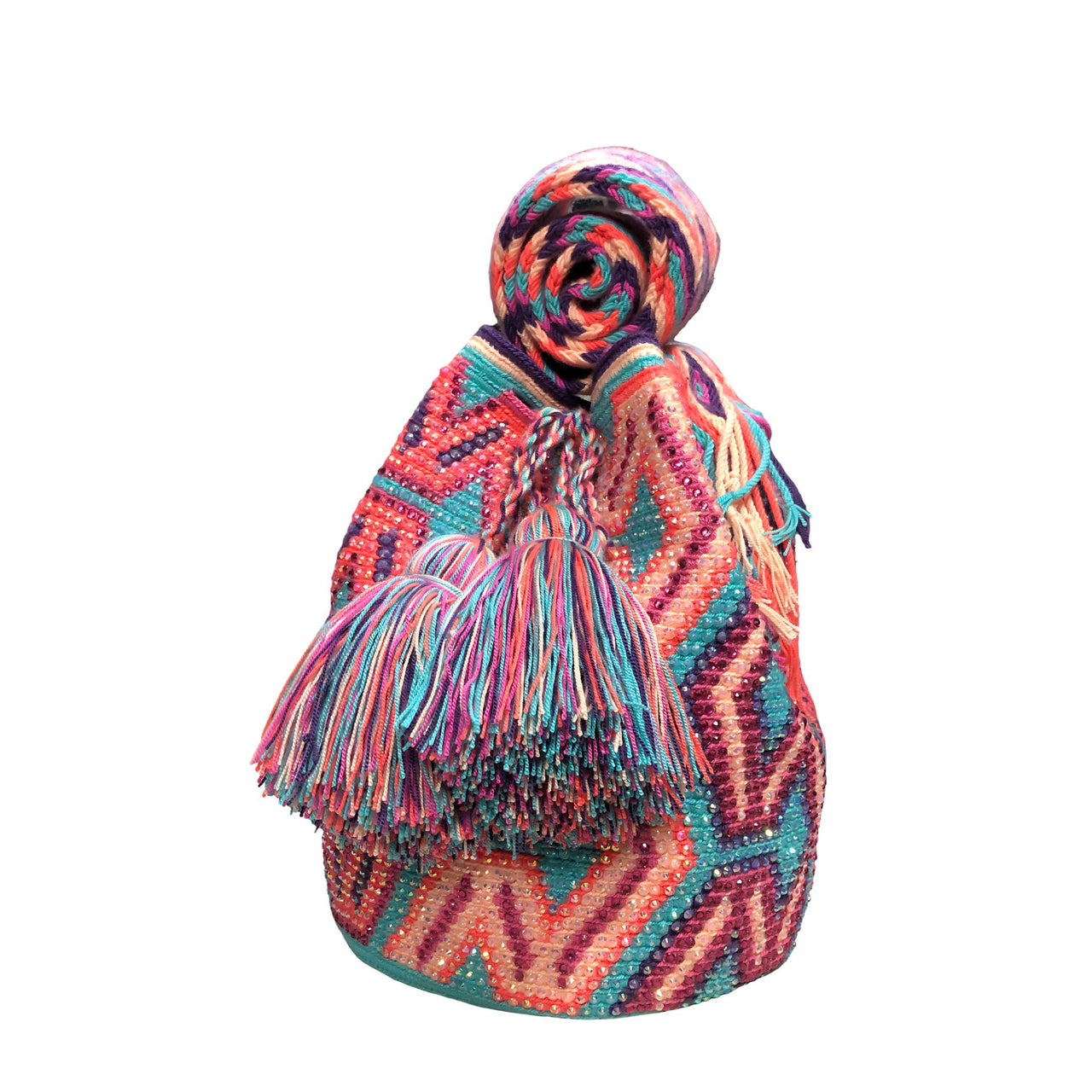 Authentic Mochila WAYUU with Rhinestones