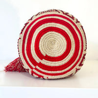 Thumbnail for Wayuu Mochila bag red decorated with rhinestones and crystals