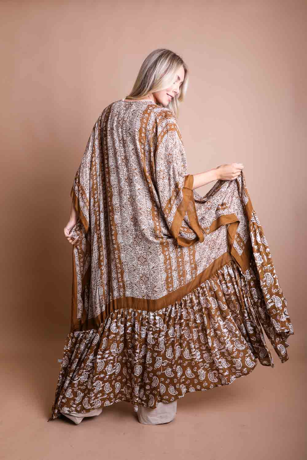 Paisley Free Flow Kimono