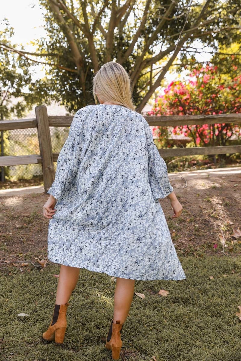 Bohemian Blossom Floral Kimono